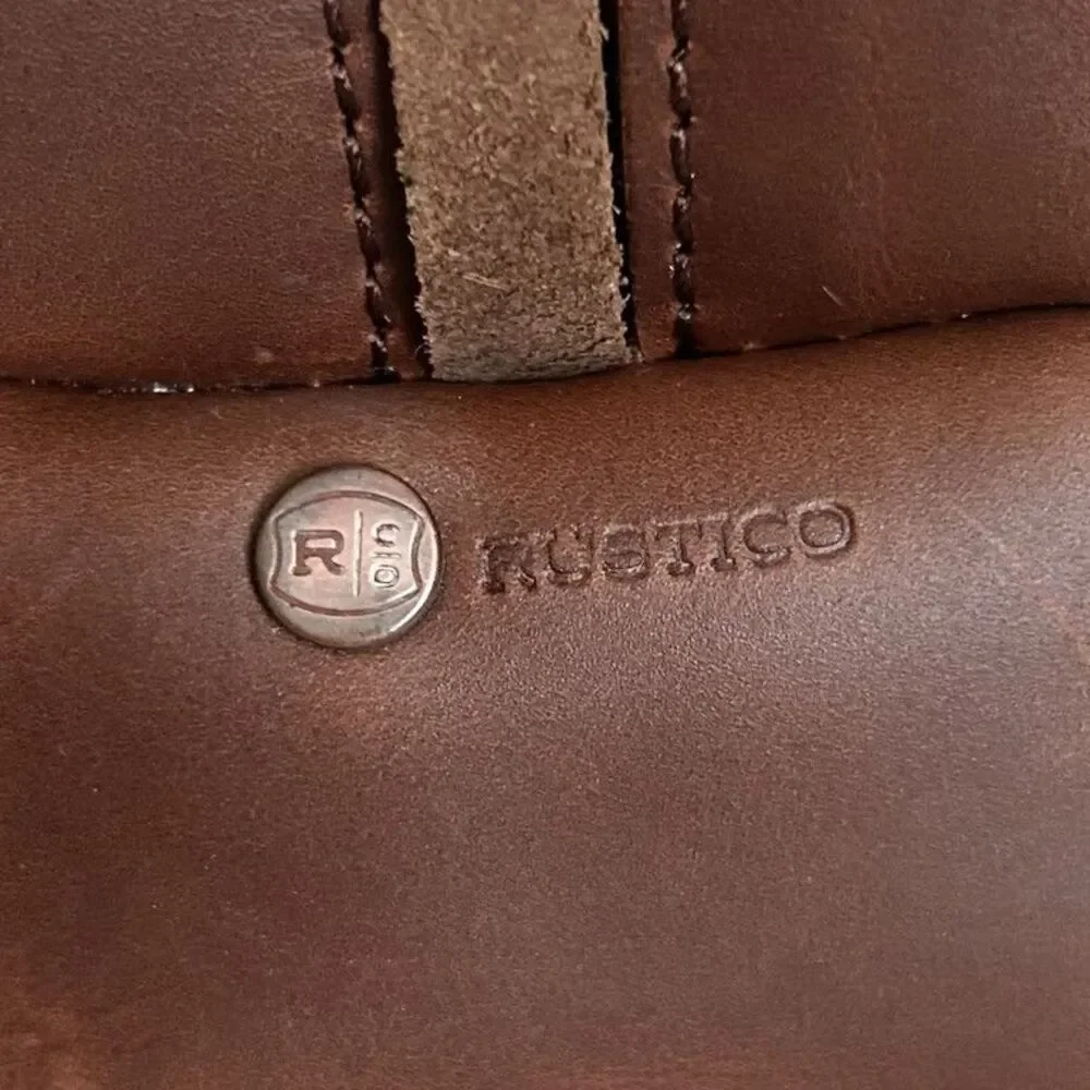 Rustico Wagoneer Leather Toiletry Bag Dopp Kit Brown Jeep Travel Case Made in